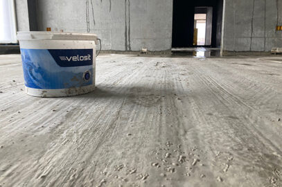 Gulvlægning på Nicolinehus med Velosit CW111