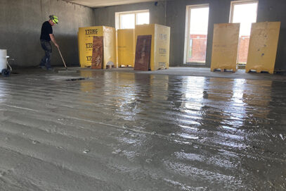 Gulvlægning på Nicolinehus med Velosit CW111