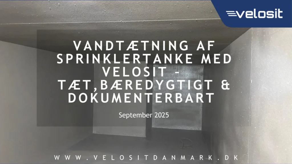 Vandtætning af sprinklertanke